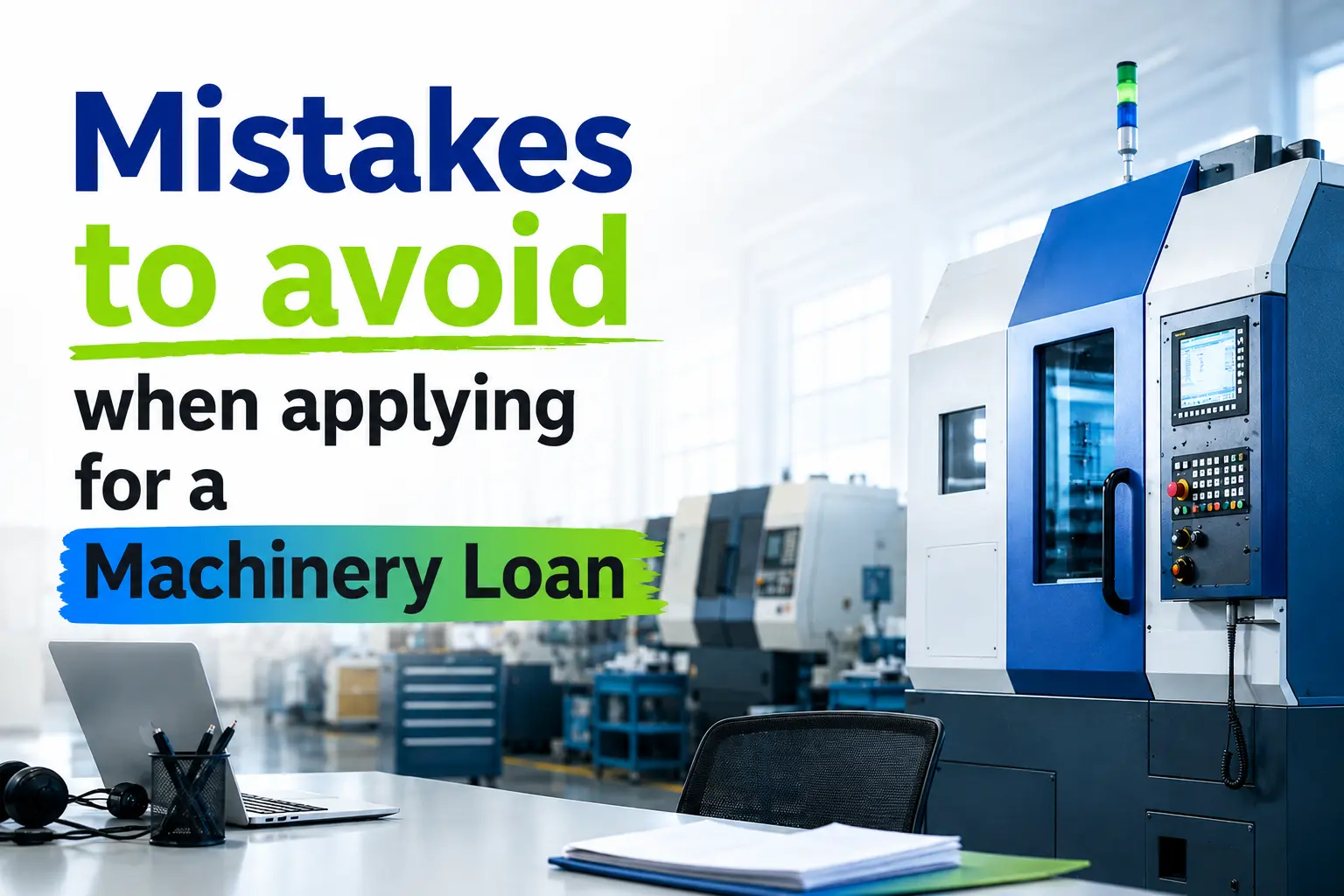 Mistakes to avoid when applying for a machinery loan